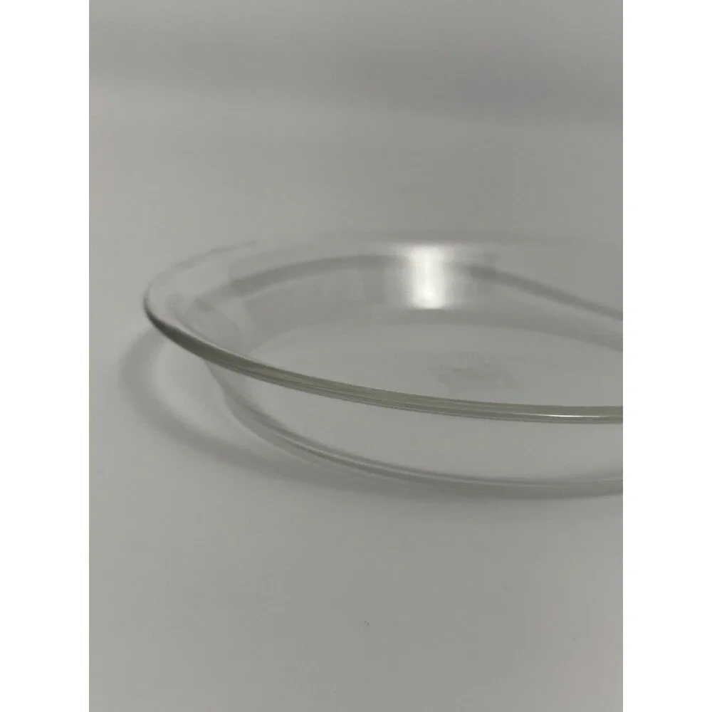 Vintage Pyrex Pie Plate Deep Dish 210 Clear Glass Baking Pan 10 Inch Corning USA